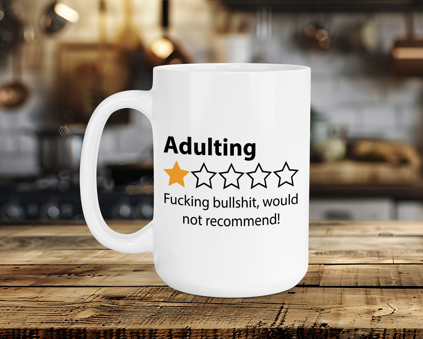 Adulting...Fucking Bullshit, would not recommend Classic Ceramic Mug