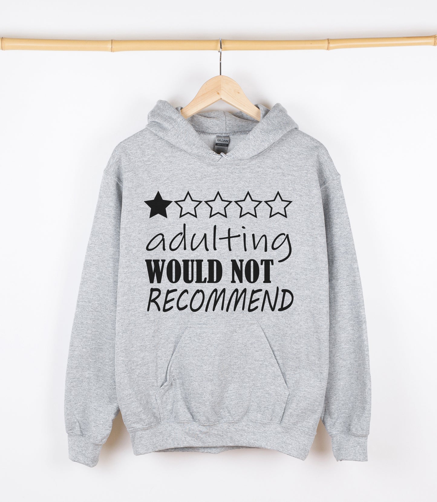 adulting WOULD NOT RECOMMEND Sweatshirt, Crewdie, Hoodie, Full Zip-Up Hoodie