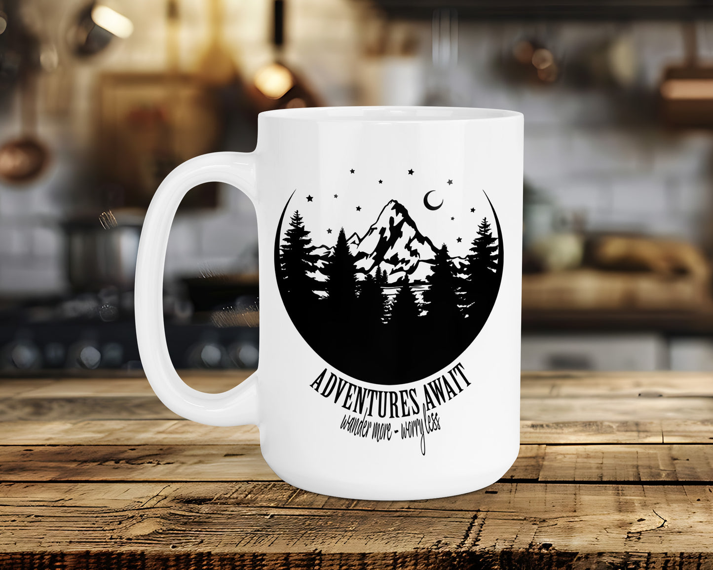 Adventures Await Classic Ceramic Mug