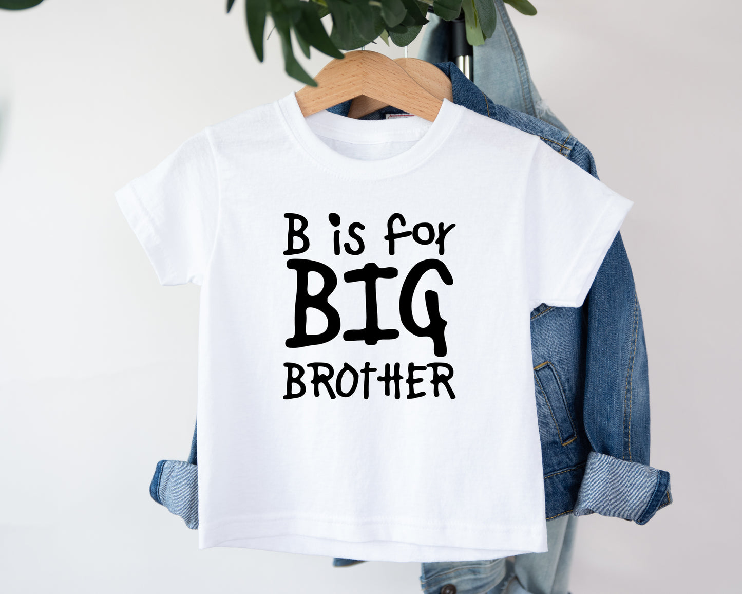 B is for Big Brother, Adorable Toddler Shirt – Fun Graphic Kids Tee, Cute Gift Idea, Adorable Toddler Clothes for Boys or Girls