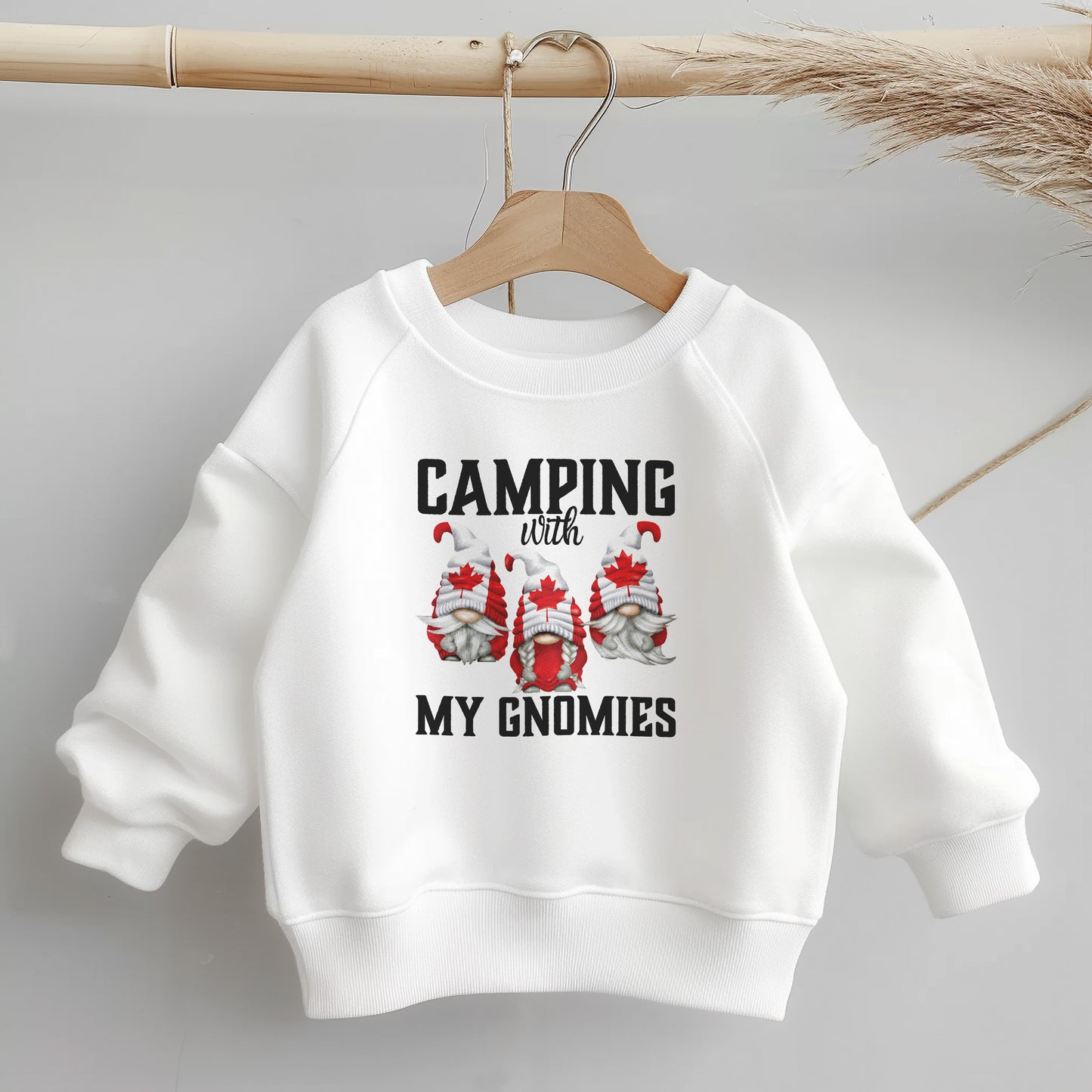 Camping with my Gnomies, Little Style, Big Comfort – Everyday Toddler Sweatshirt