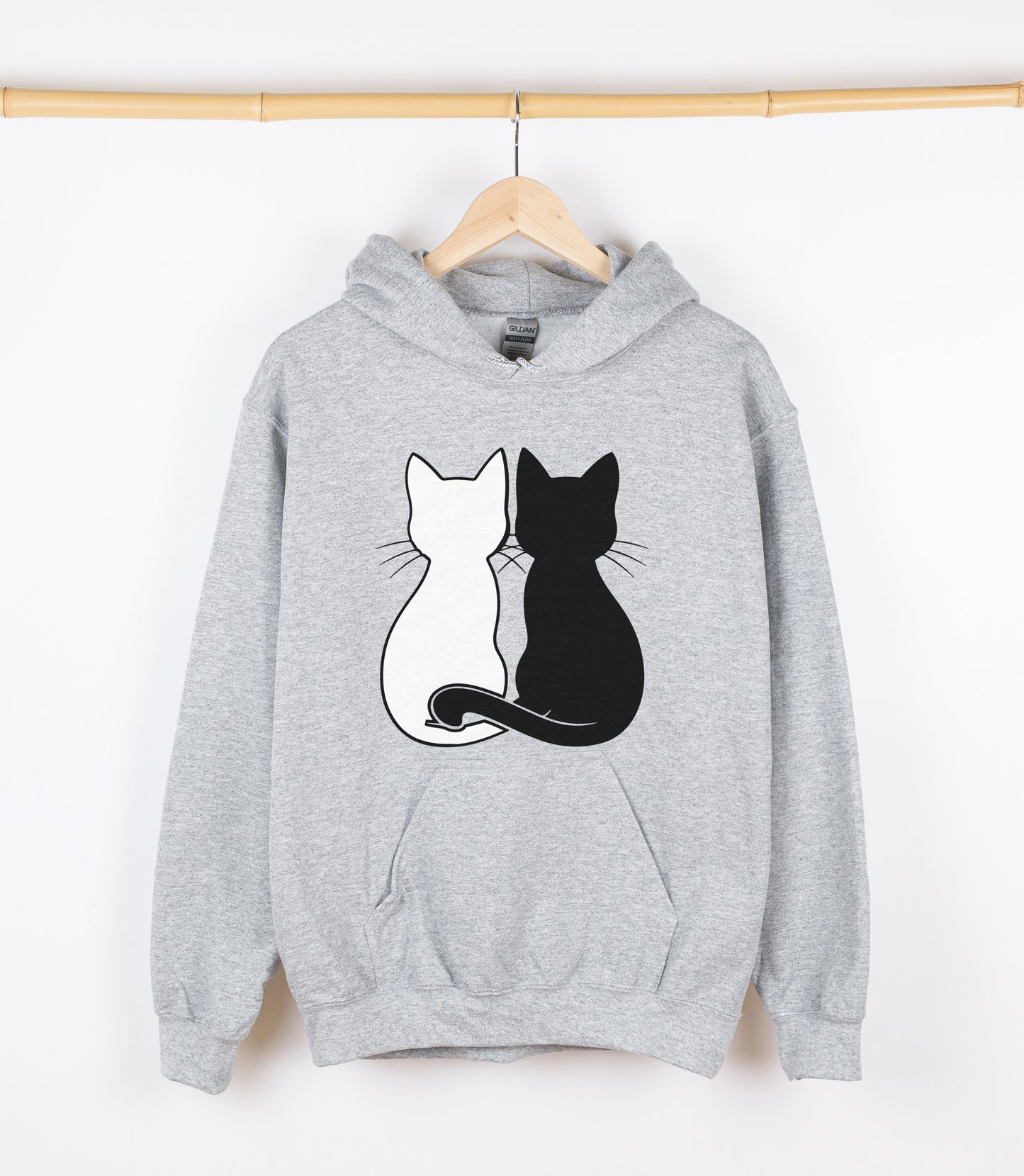 Cat Silhouettes Sweatshirt, Crewdie, Hoodie, Full Zip-Up Hoodie