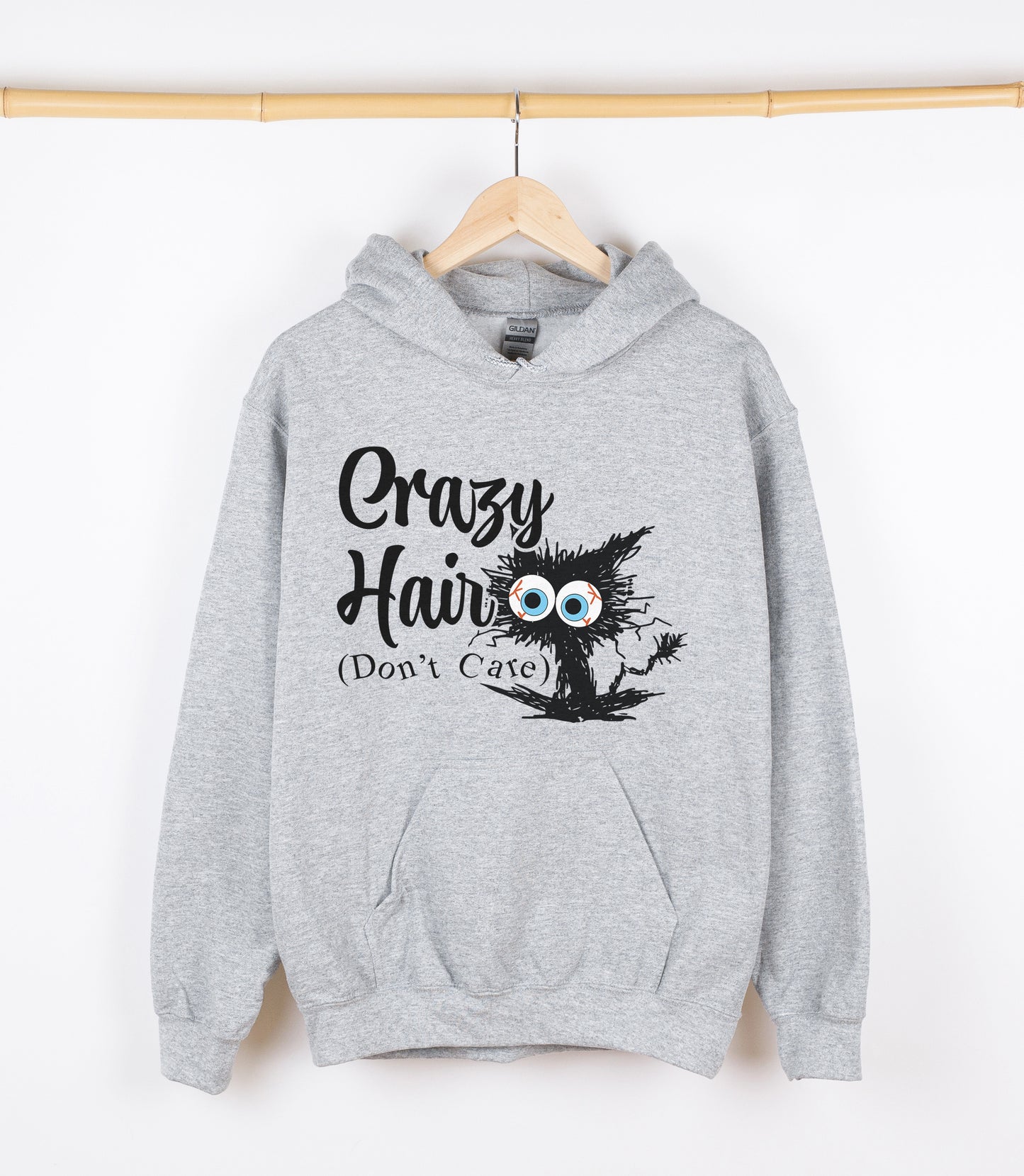 Crazy Hair (Don't Care) Sweatshirt, Crewdie, Hoodie, Full Zip-Up Hoodie
