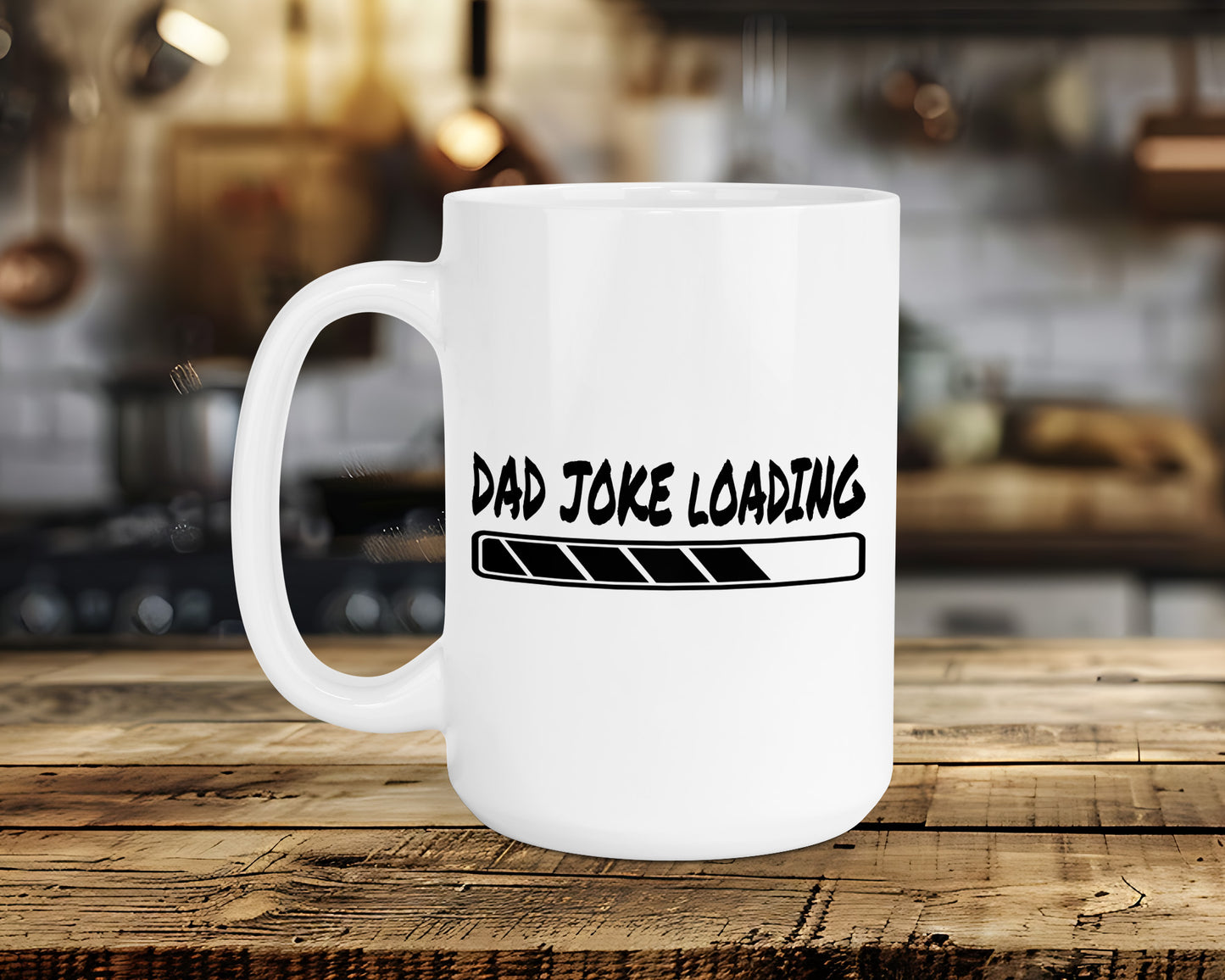 DAD JOKE LOADING Classic Ceramic Mug