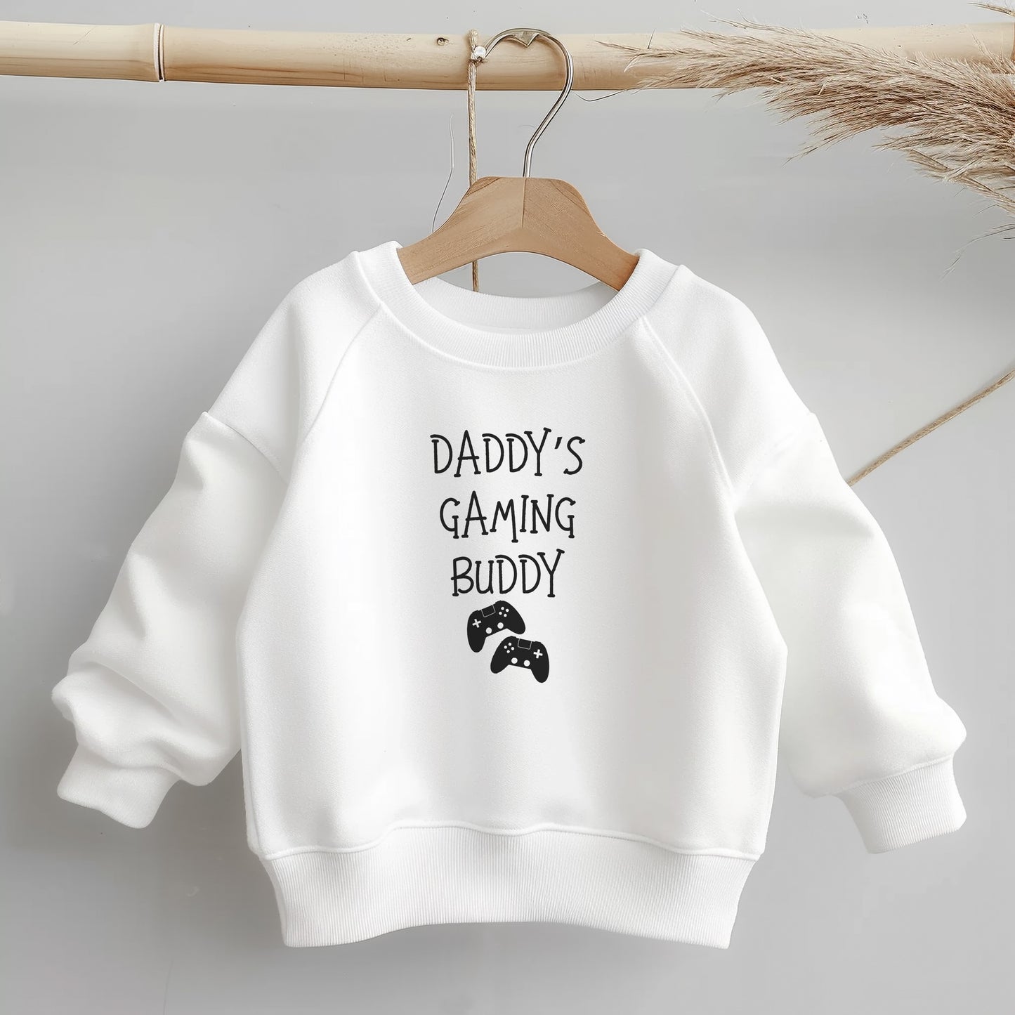 Daddy's Gaming Buddy, Little Style, Big Comfort – Everyday Toddler Sweatshirt