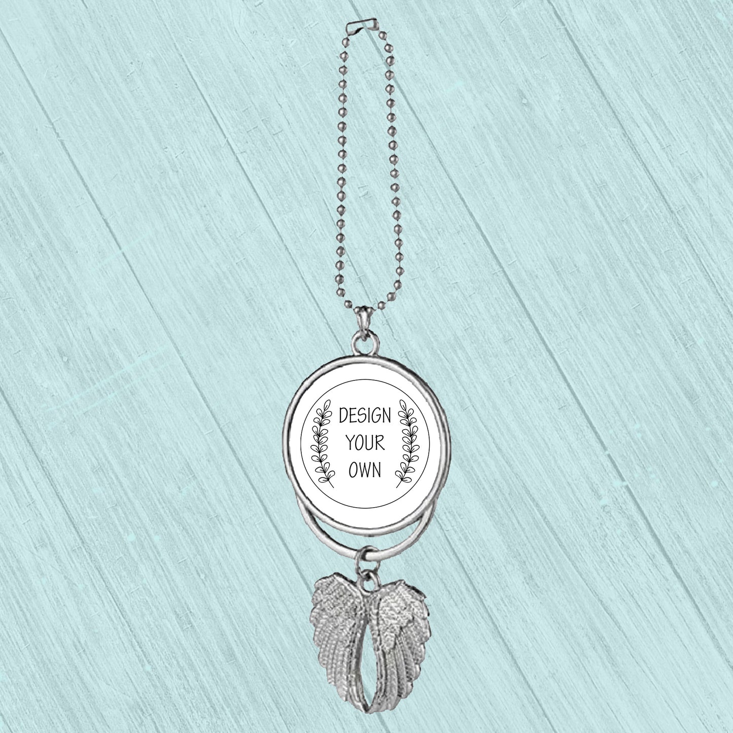 Custom Winged Memorial Charm