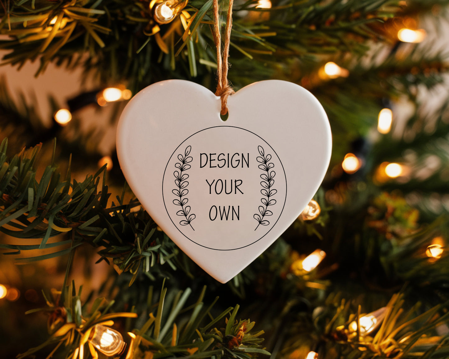 Design Your Own Ceramic Heart Ornament