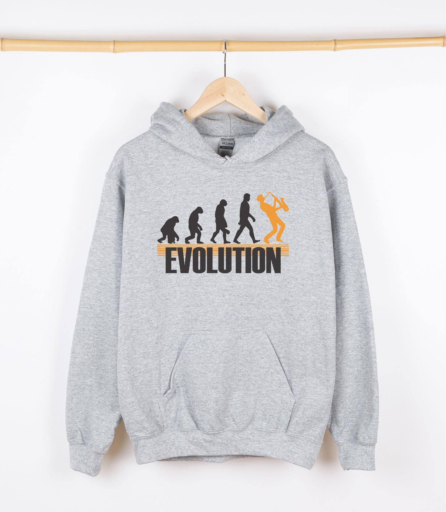 EVOLUTION of a Saxophone Player Sweatshirt, Crewdie, Hoodie, Full Zip-Up Hoodie