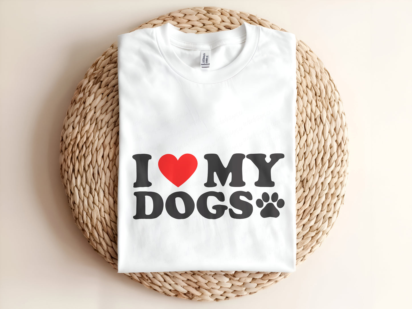 I Love My Dogs Adult T-Shirt