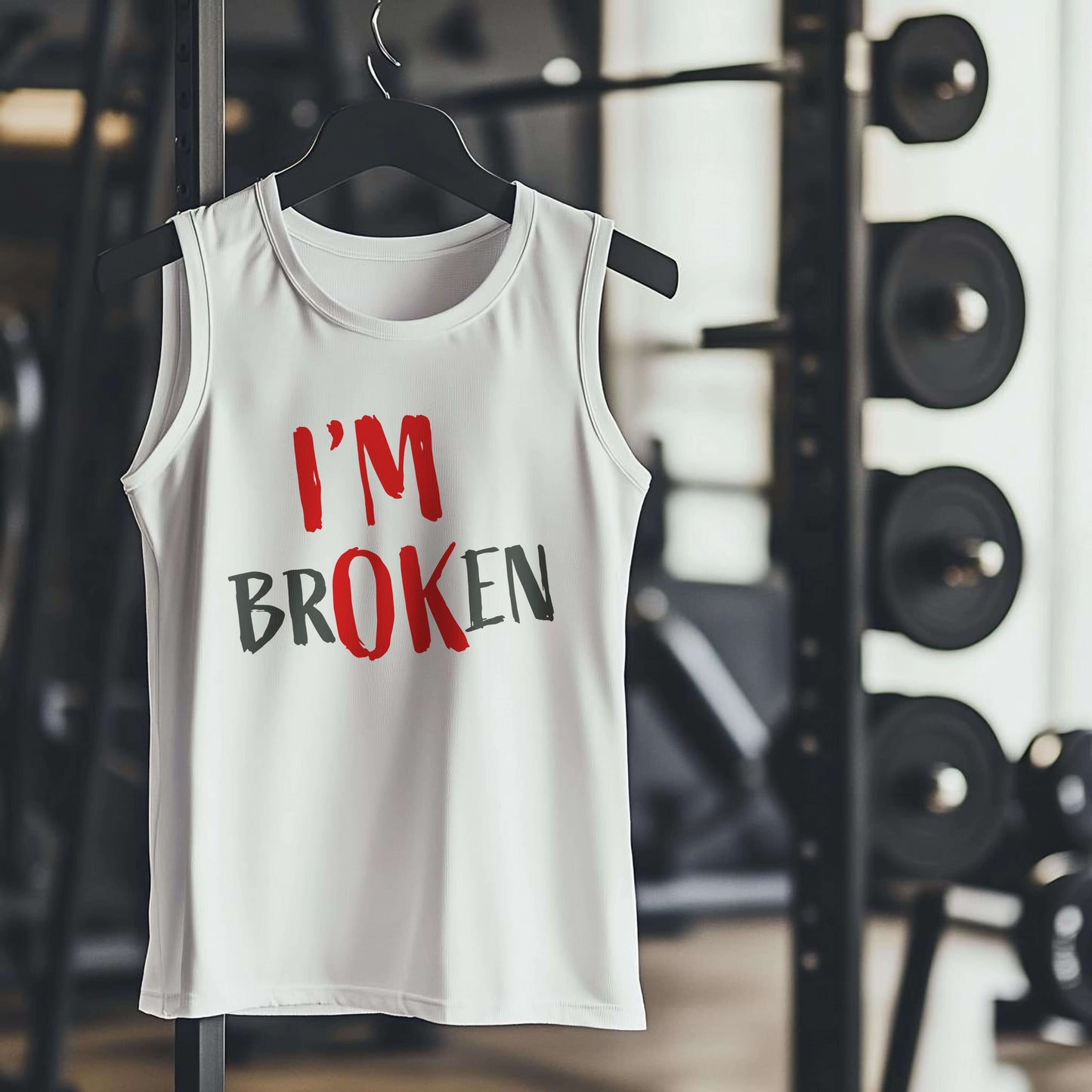 I'M BROKEN Premium Adult Tank – Lightweight & Versatile