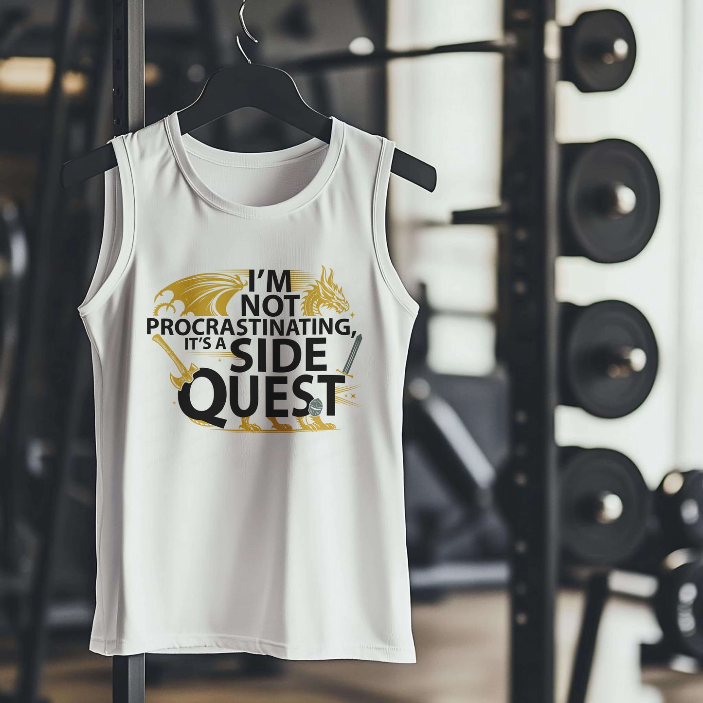 I'M NOT PROCRASTINATING IT'S SIDE QUEST Premium Adult Tank – Lightweight & Versatile