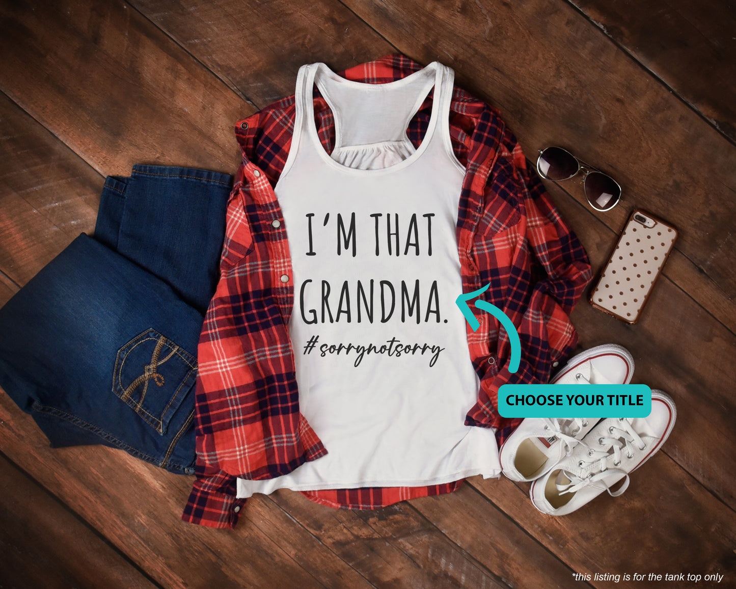 I'M THAT GRANDMA Premium Adult Tank – Lightweight & Versatile