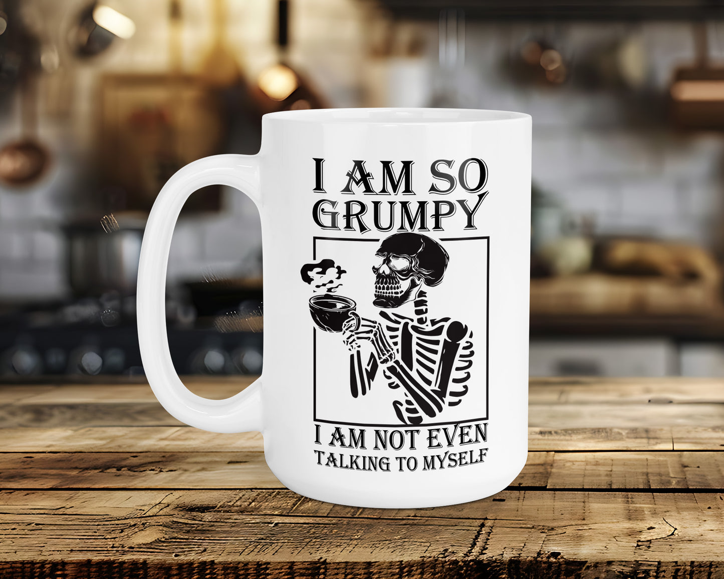 I AM SO GRUMPY I AM NOT EVEN TALKING TO MYSELF Classic Ceramic Mug
