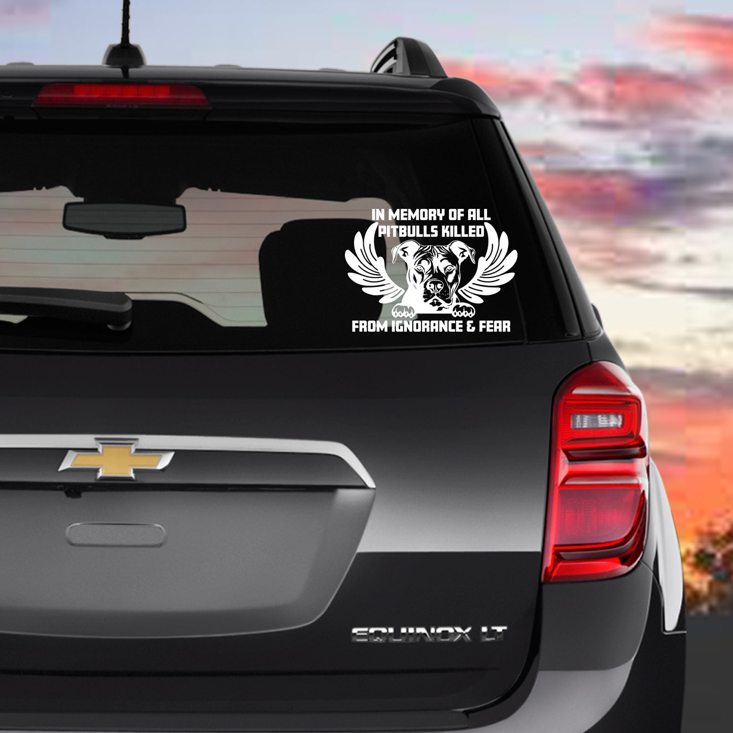 In Memory of all Pitbulls Killed Decal, Premium Vinyl Decal - Weatherproof & Easy to Apply! (Copy)