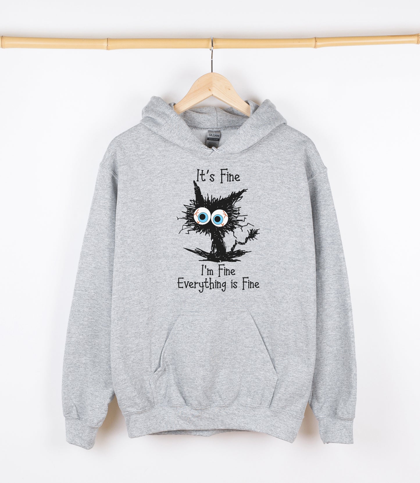 It's Fine I'm Fine Everything is Fine Sweatshirt, Crewdie, Hoodie, Full Zip-Up Hoodie