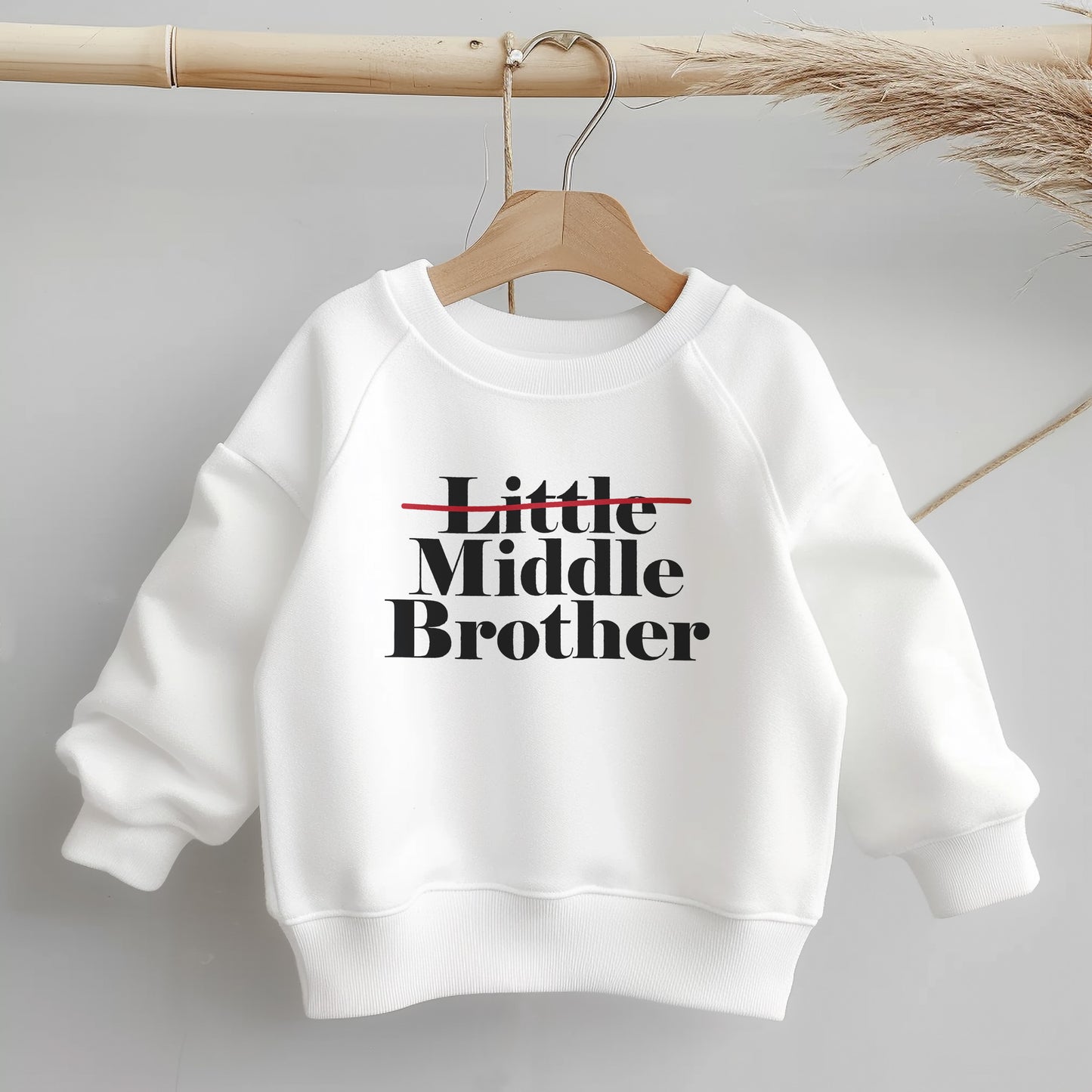 Middle Brother, Little Style, Big Comfort – Everyday Toddler Sweatshirt