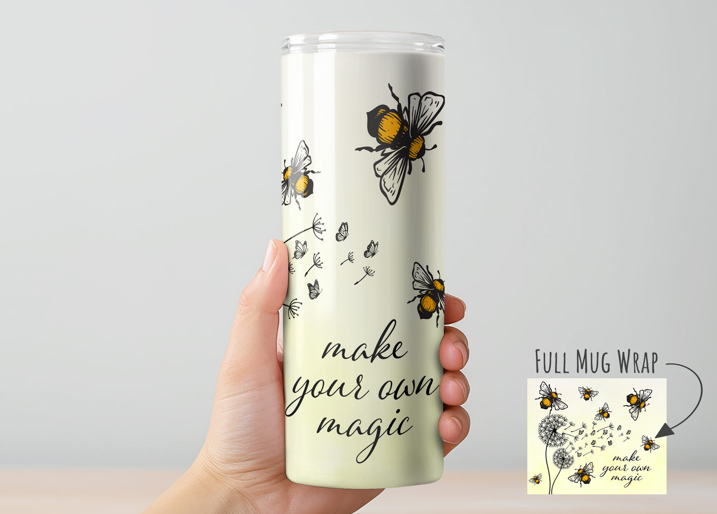 make your own magic Tumbler, Insulated Tumbler with Lid & Metal Straw – 15oz, 20oz, 30oz – Hot and Cold Travel Mug