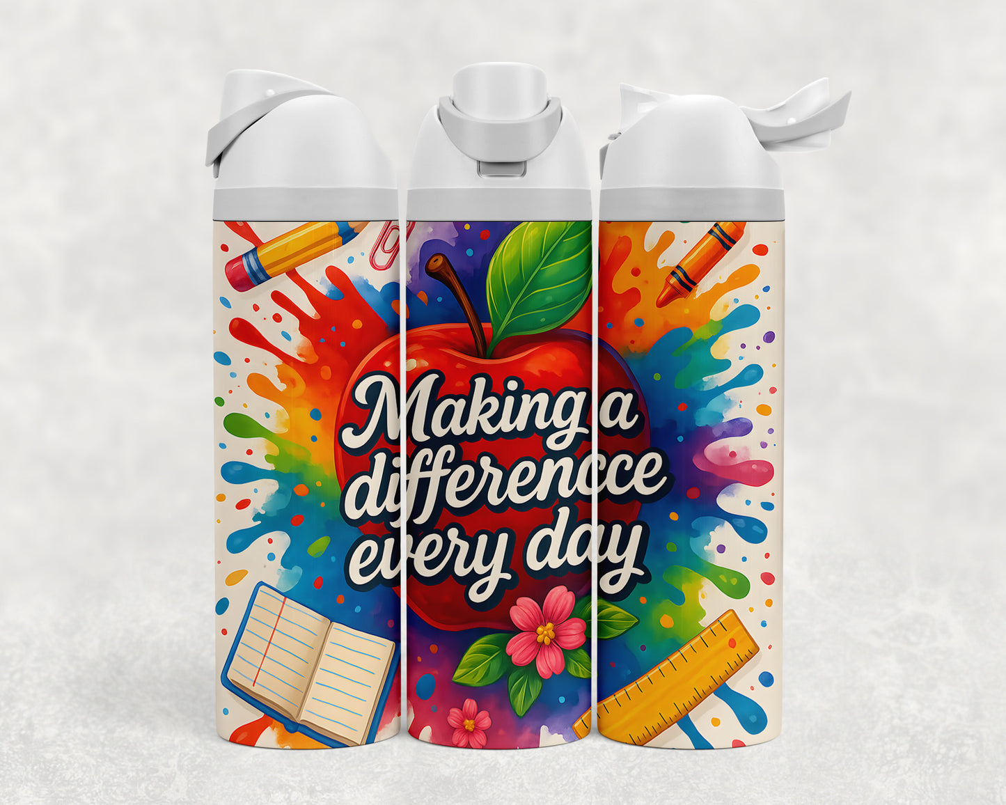 Making a difference every day Sip & Flow Water Bottle