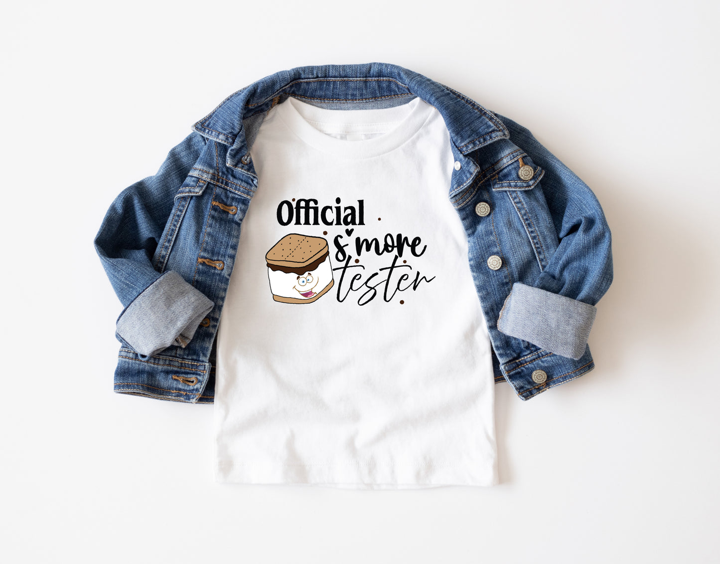 Official S'more Tester Trendy Youth T-Shirt , Custom Graphic Tee for Kids, Soft & Stylish
