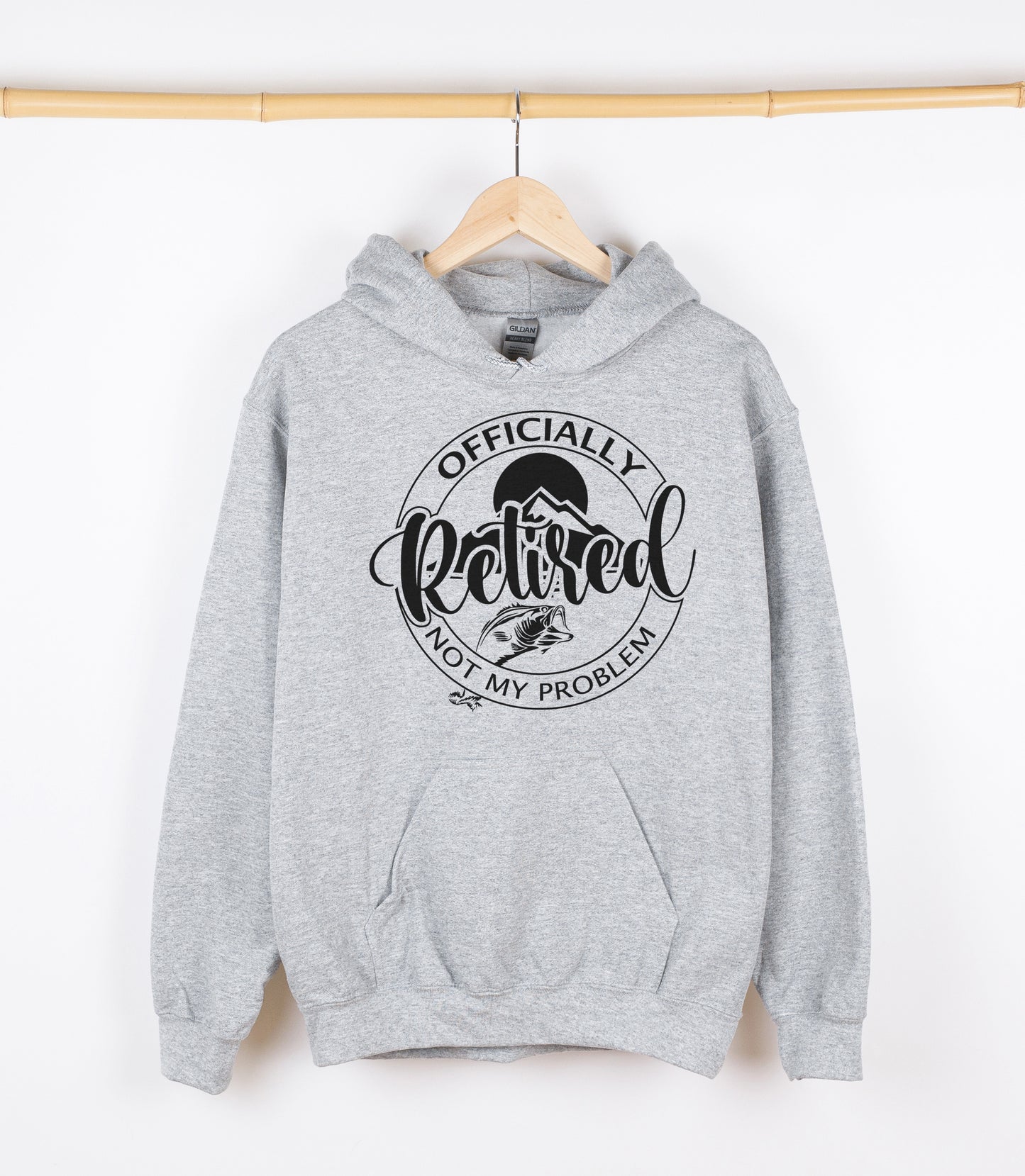 OFFICIALLY RETIRED NOT MY PROBLEM Sweatshirt, Crewdie, Hoodie, Full Zip-Up Hoodie