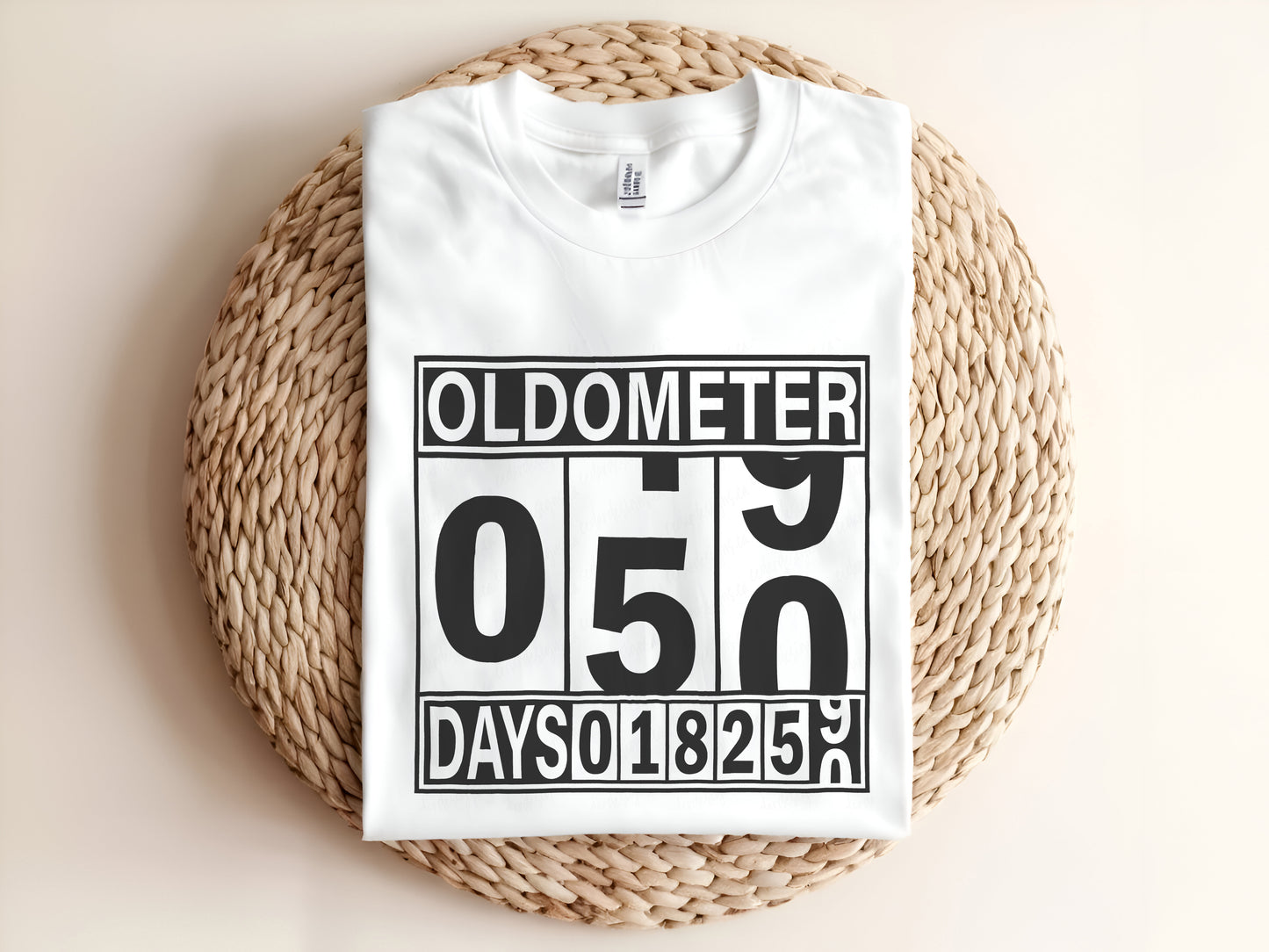 OLDOMETER 50th Birthday Adult Graphic Tee