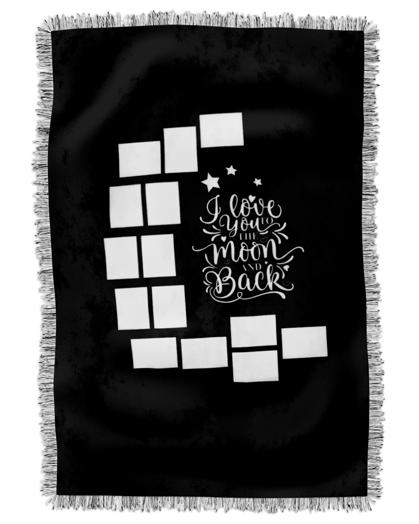 Love you to the Moon and Back Custom Photo Blanket