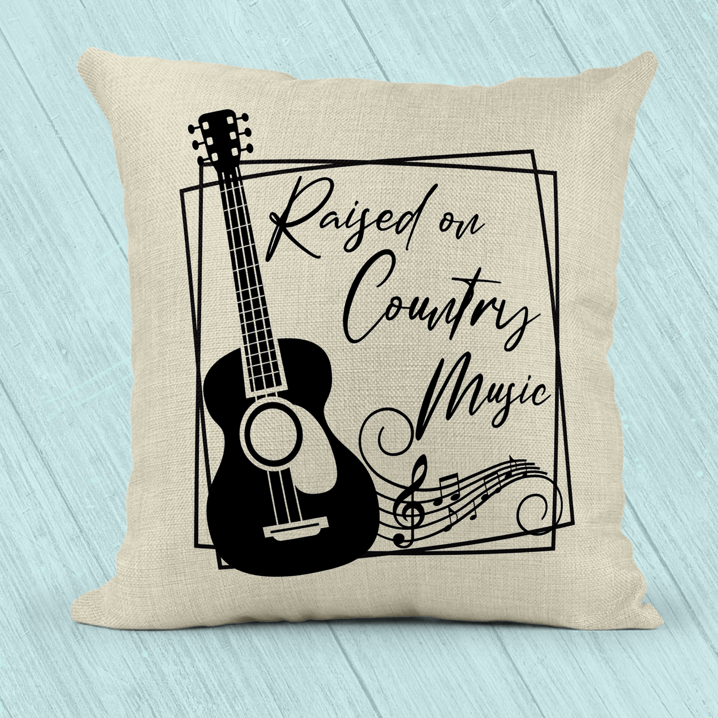 Raised on Country Music Pillow
