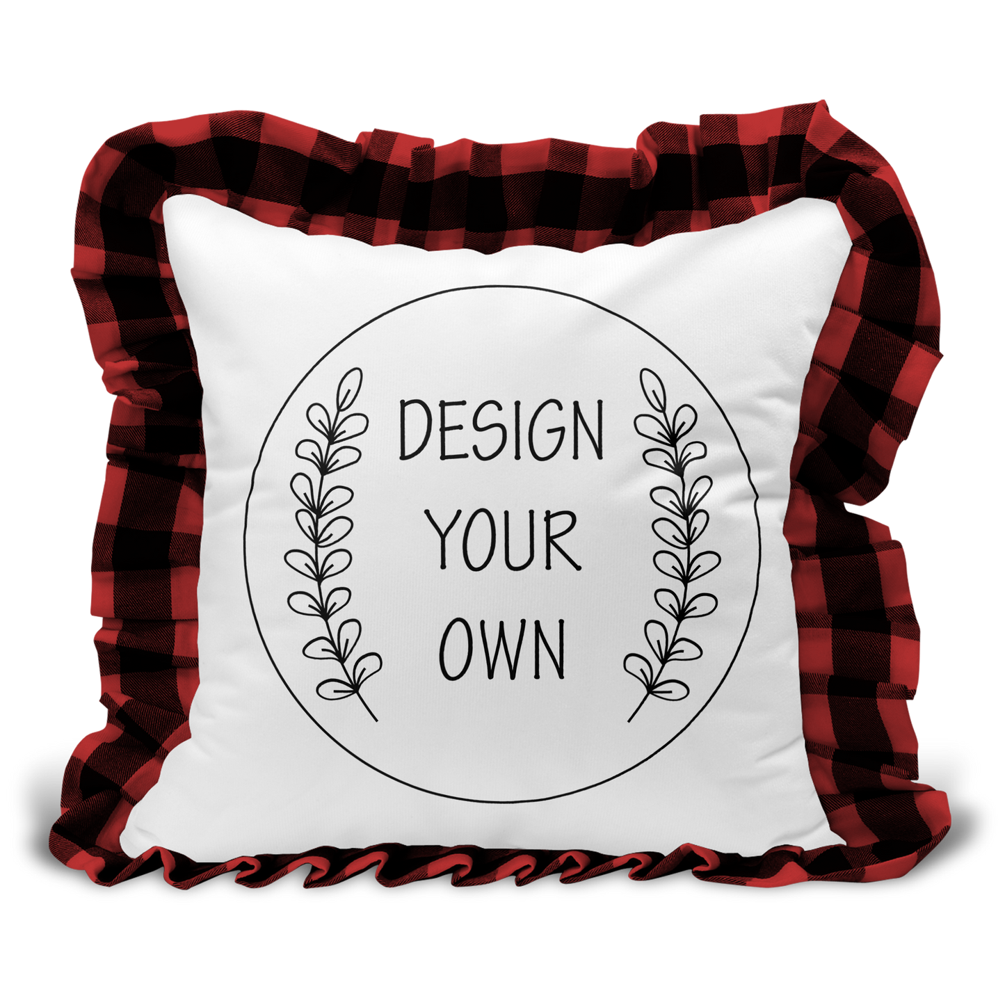 Ruffle Border Pillow