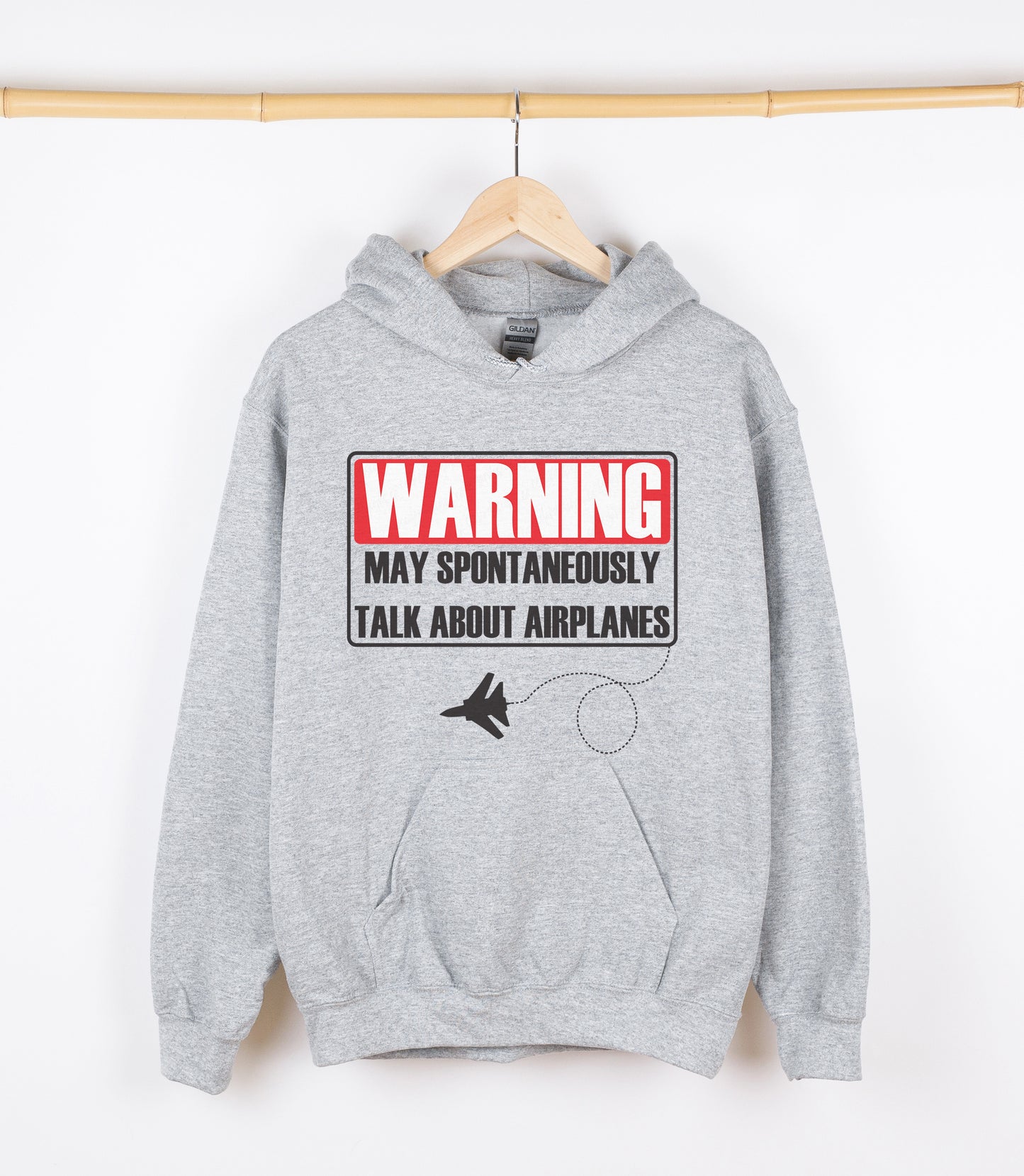 WARNING MAY SPONTANEOUSLY TALK ABOUT AIRPLANES Sweatshirt, Crewdie, Hoodie, Full Zip-Up Hoodie
