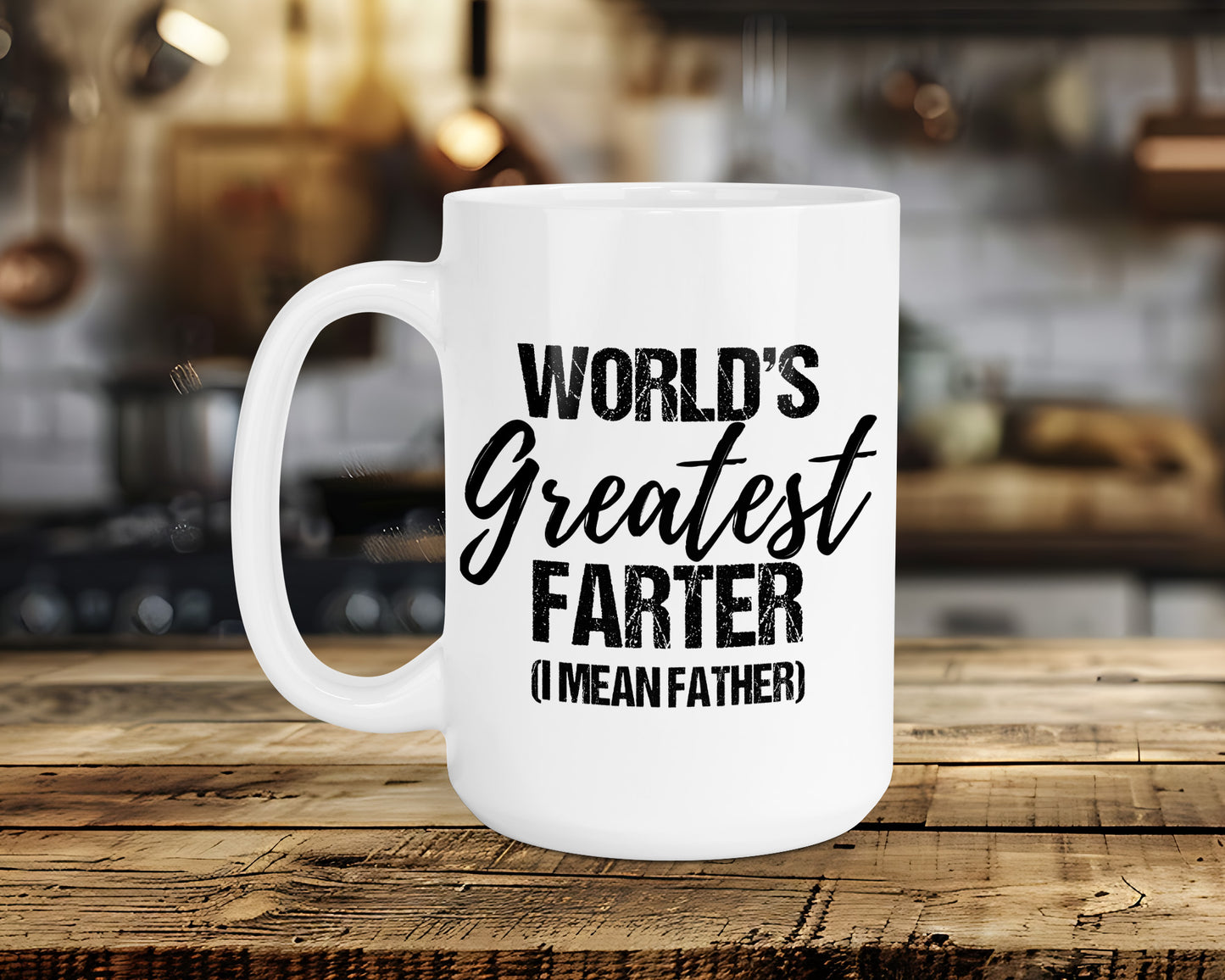 WORLD'S Greatest FARTER (I MEAN FATHER) Classic Ceramic Mug