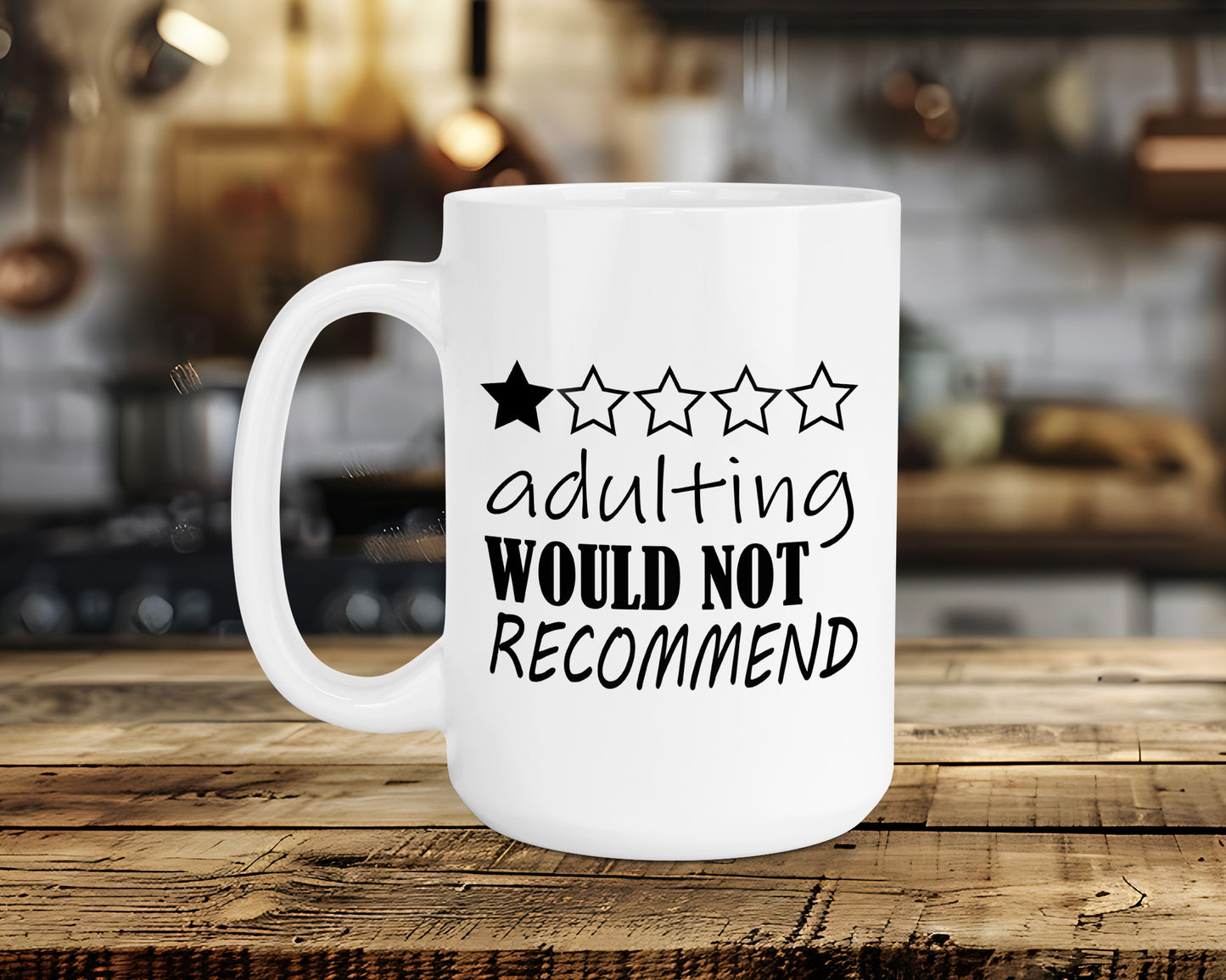 adulting WOULD NOT RECOMMEND Classic Ceramic Mug