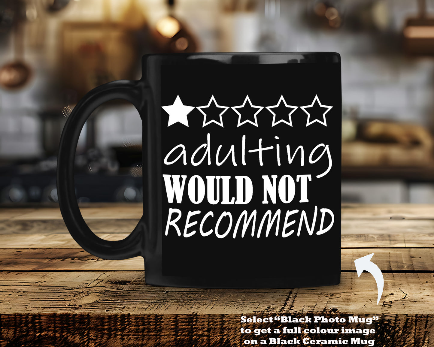 adulting WOULD NOT RECOMMEND Classic Ceramic Mug