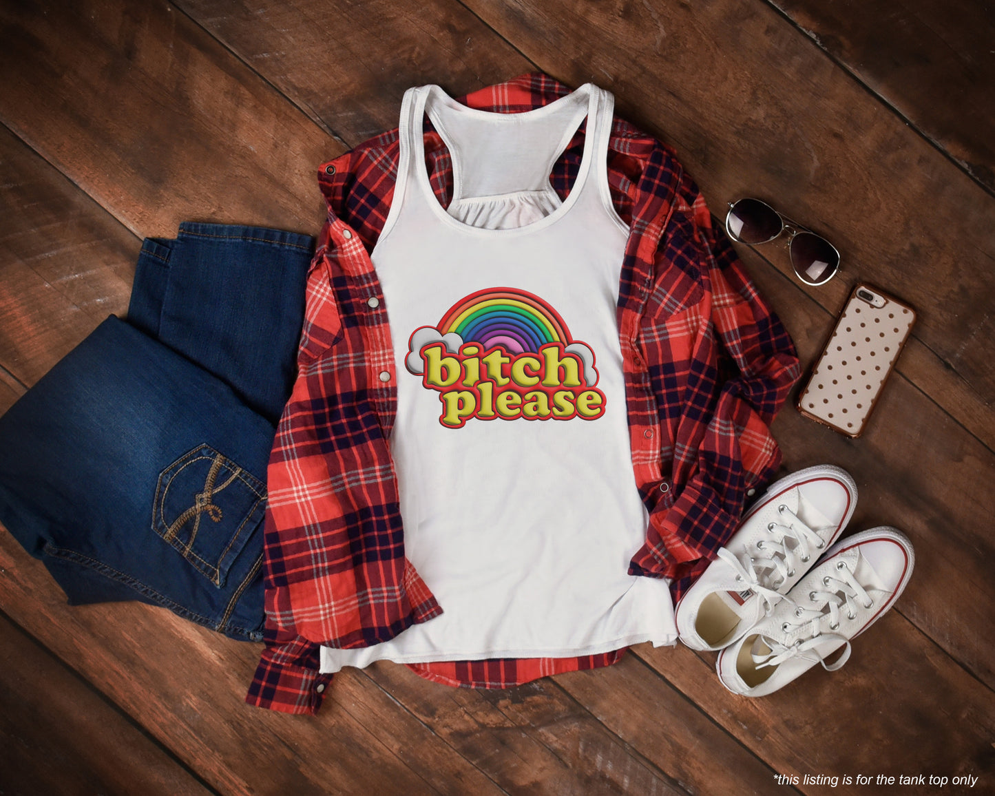 bitch please (3D Look) Premium Adult Tank – Lightweight & Versatile