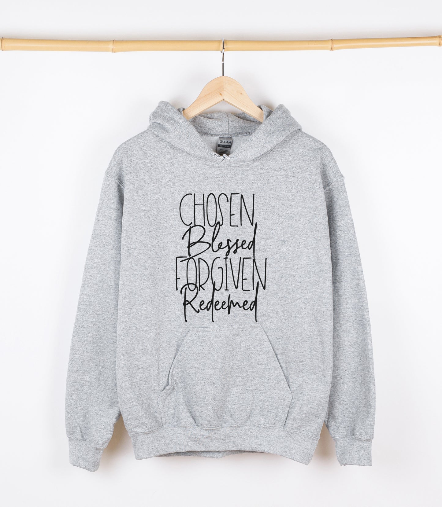 CHOSEN Blessed FORGIVEN Redeemed Sweatshirt, Crewdie, Hoodie, Full Zip-Up Hoodie