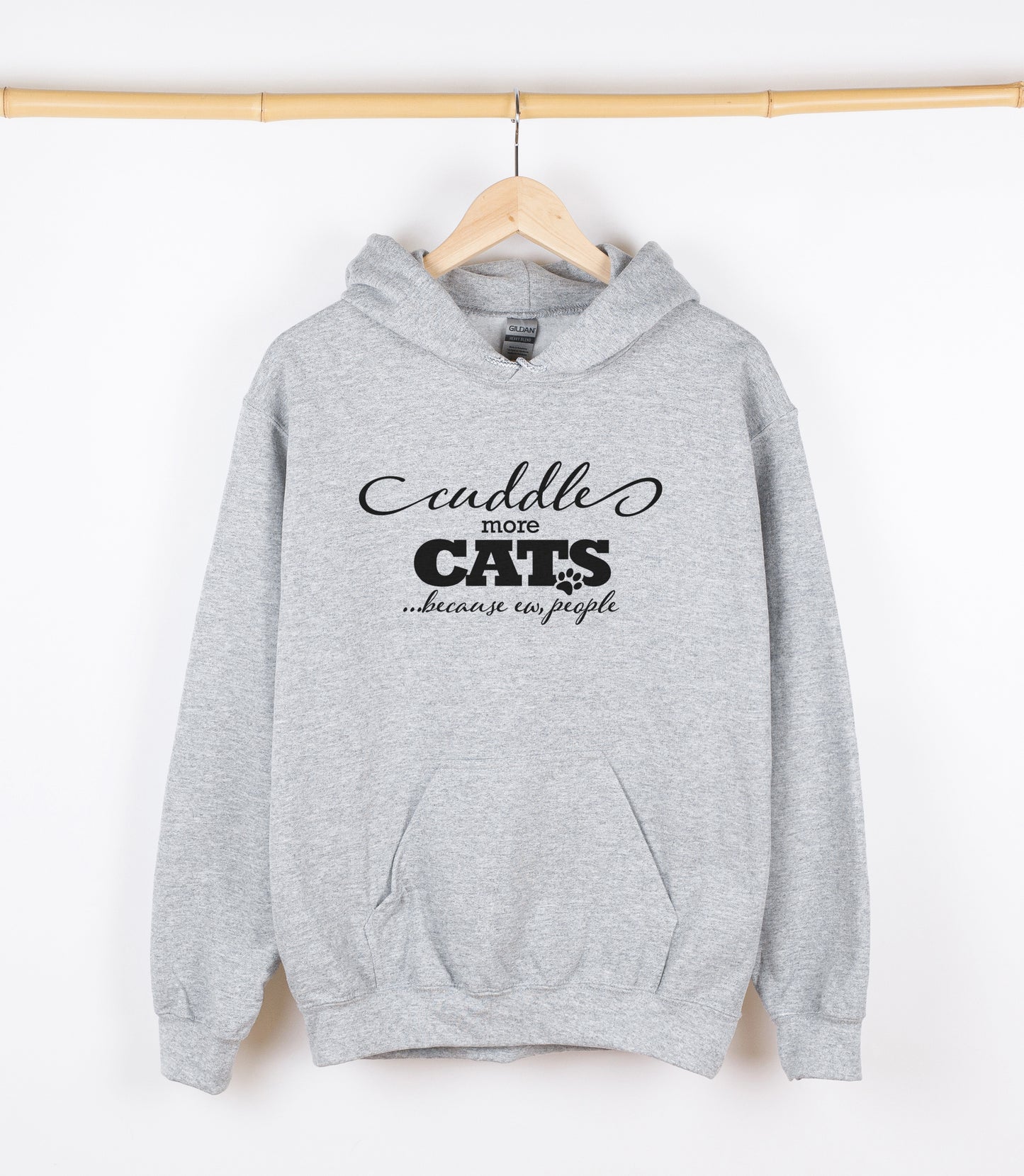 cuddle more CATS because ew people Sweatshirt, Crewdie, Hoodie, Full Zip-Up Hoodie