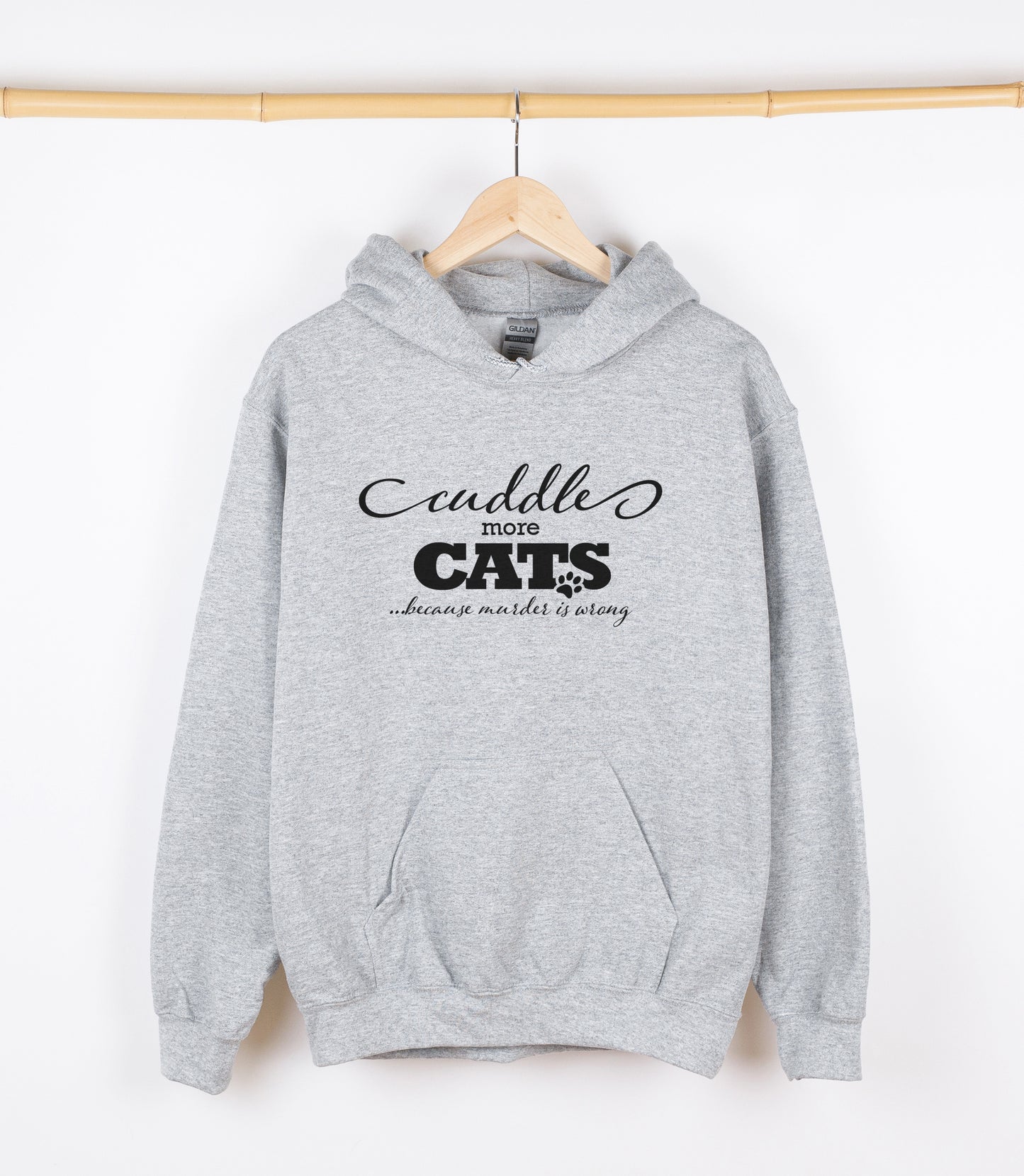 cuddle more CATS because murder is wrong Sweatshirt, Crewdie, Hoodie, Full Zip-Up Hoodie