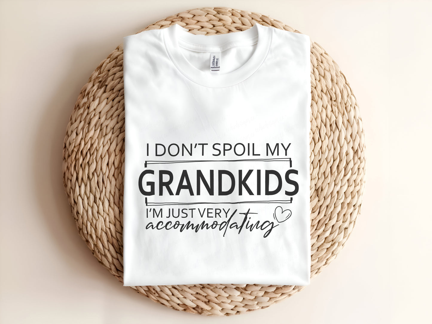 I DON'T SPOIL MY GRANDKIDS I'M JUST VERY accommodating Adult Graphic Tee