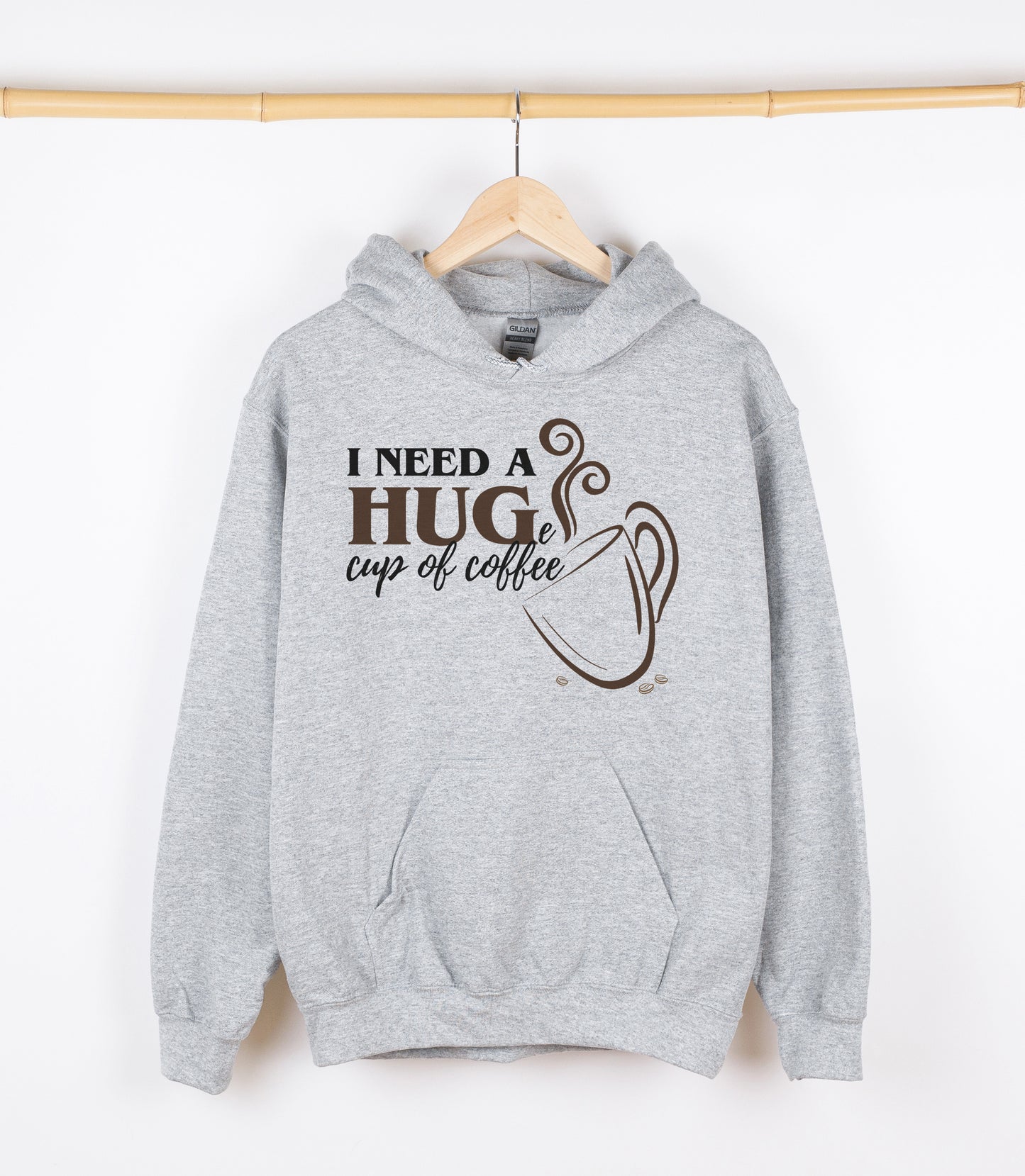 I NEED A HUGe cup of coffee Sweatshirt, Crewdie, Hoodie, Full Zip-Up Hoodie