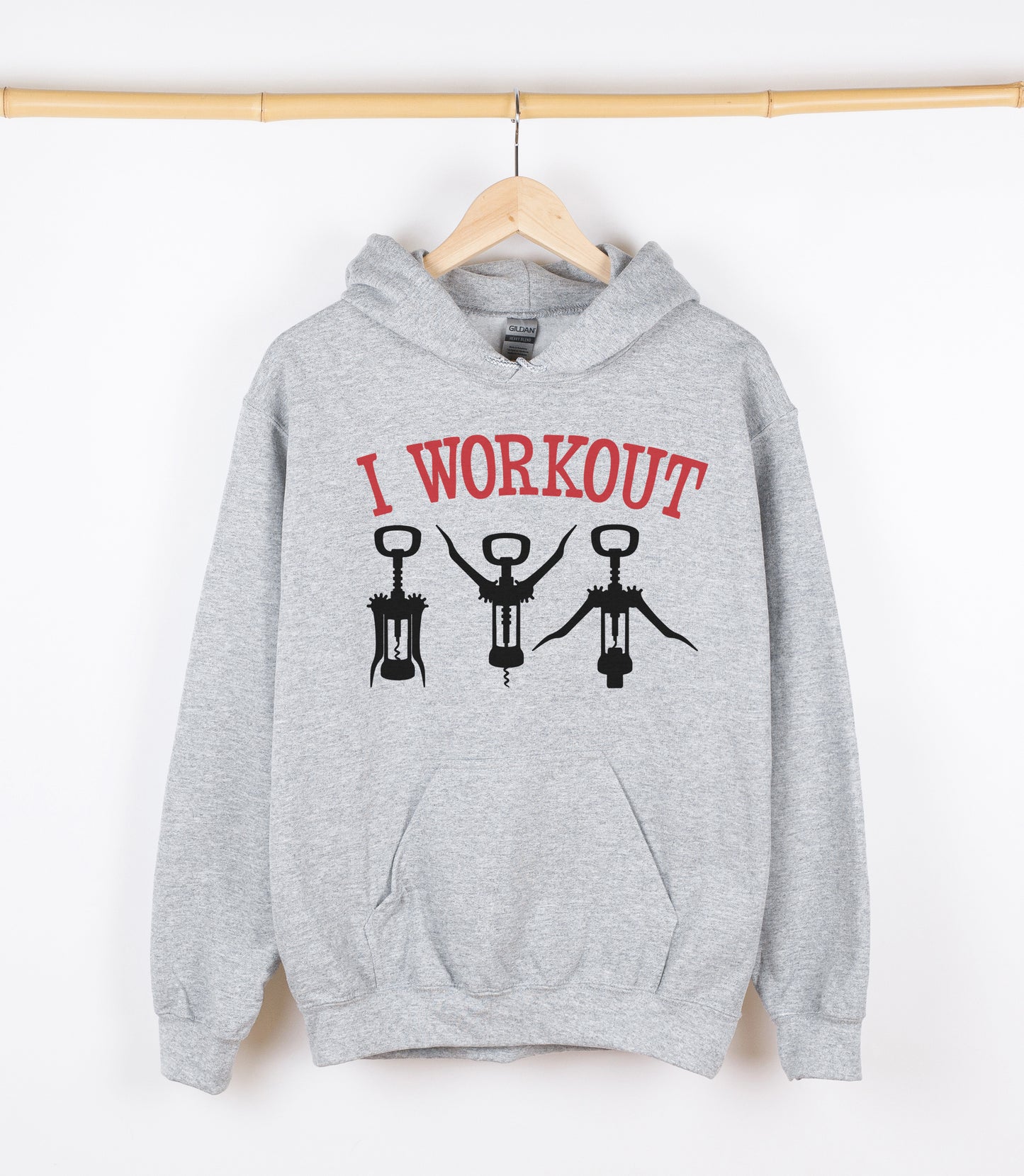 I WORKOUT Sweatshirt, Crewdie, Hoodie, Full Zip-Up Hoodie