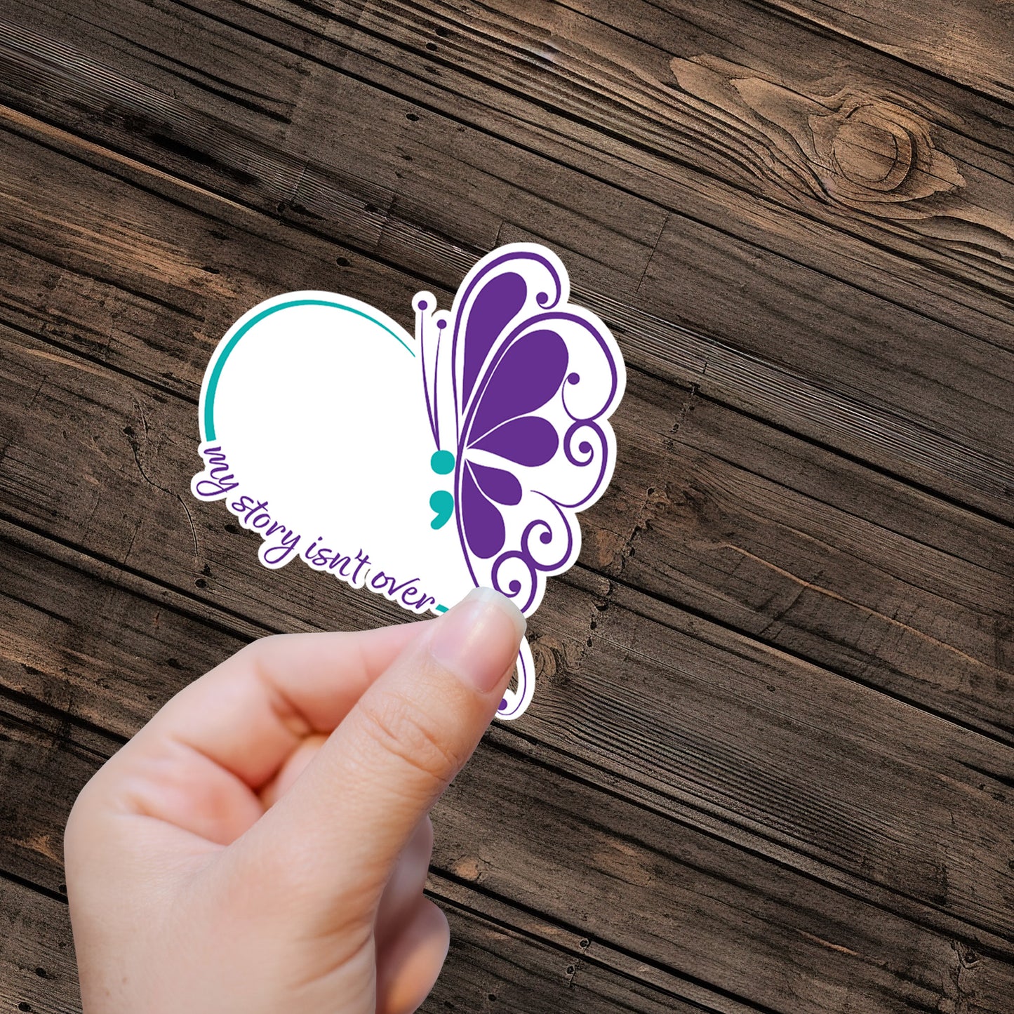 my story isn't over Sticker - Premium Vinyl Sticker - Weatherproof & Easy to Apply