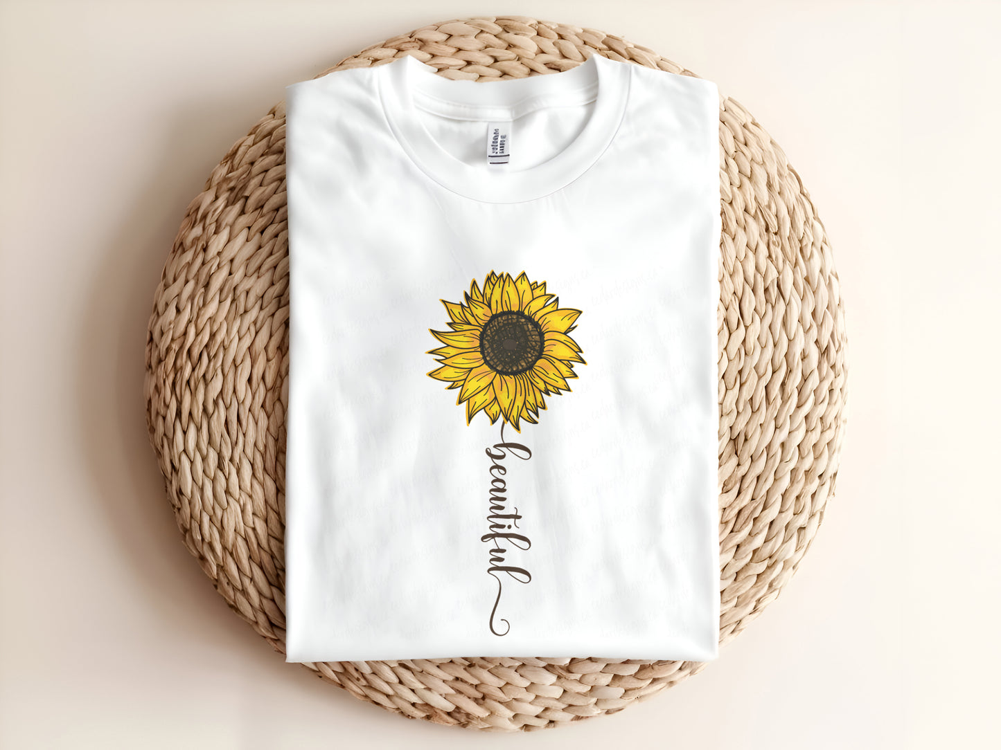 Sunflower Beautiful Adult Graphic Tee