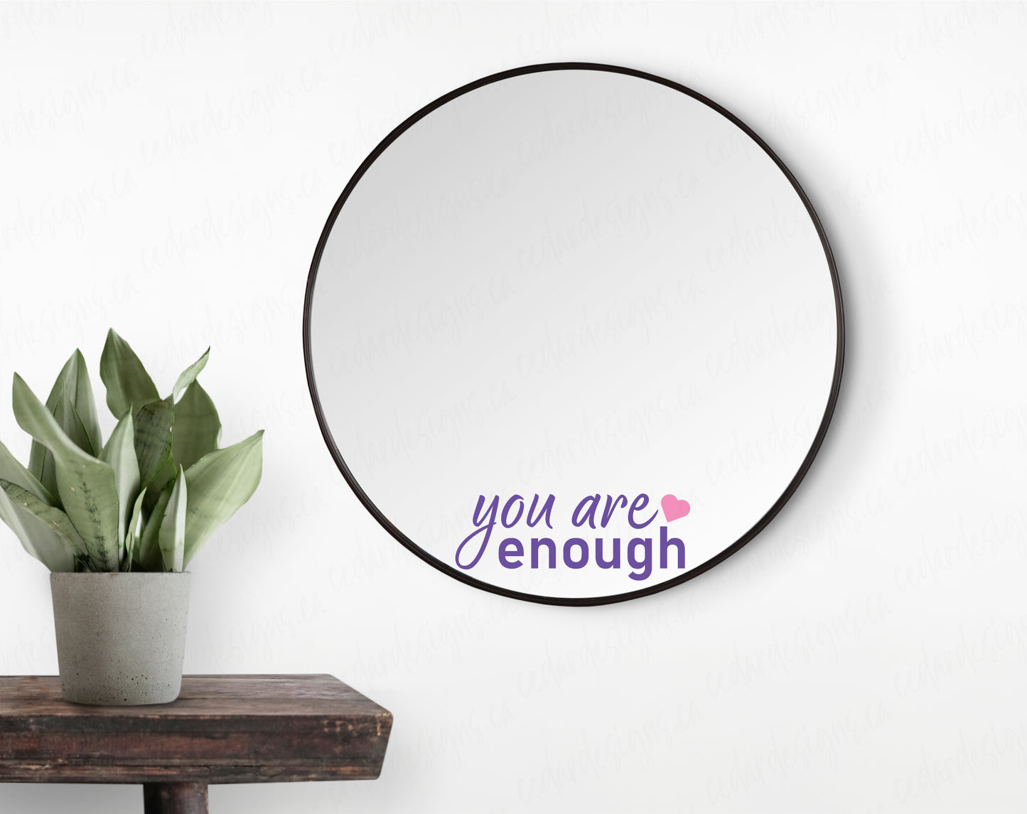 you are enough Decal, Premium Vinyl Decal - Weatherproof & Easy to Apply!