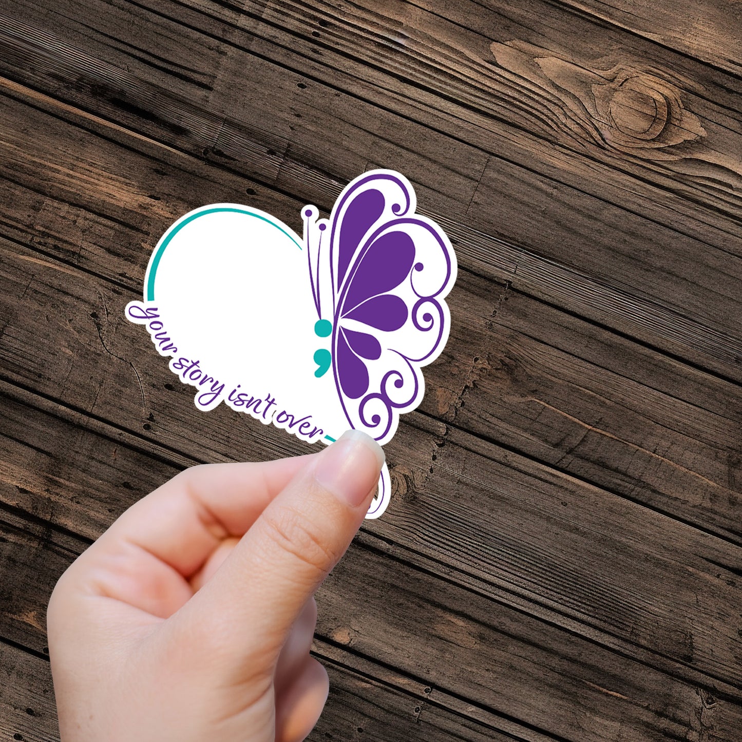 your story isn't over Sticker - Premium Vinyl Sticker - Weatherproof & Easy to Apply