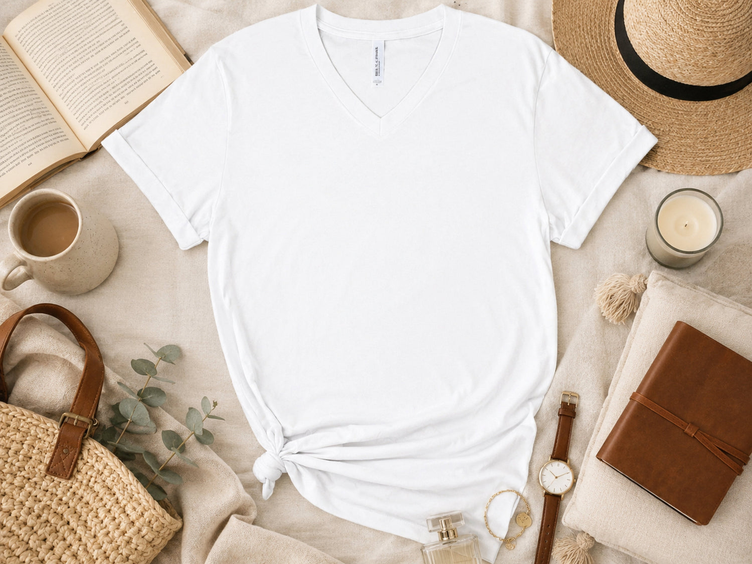 Adult V-Neck T-Shirts