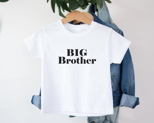 Big Brother, Adorable Toddler Shirt – Fun Graphic Kids Tee, Cute Gift Idea, Adorable Toddler Clothes for Boys or Girls