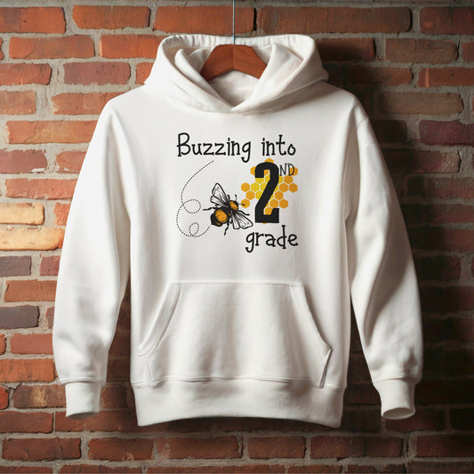 Buzzing into 2nd Grade, Soft, Stylish, and Built to Move – Youth Sweatshirts & Hoodies