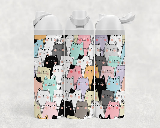 Cute Cats Sip & Flow Water Bottle