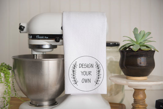 Design Your Own Waffle Weave Kitchen Tea Towel – Soft, Absorbent &amp; Stylish