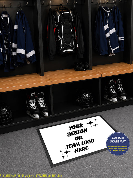 Personalized Hockey Skate Mat – Personalized Non-Slip Gear for the Rink & Locker Room
