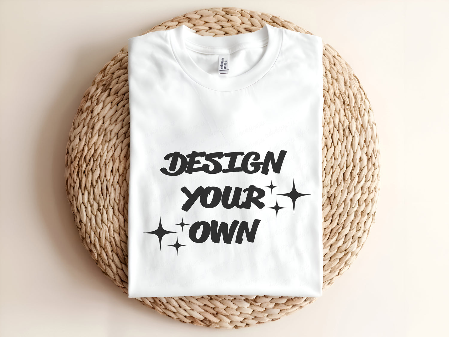 Design your own adult t-shirt, customizable unisex tee for personalized graphics or text.